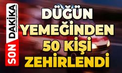 Düğün yemeğinden zehirlenen 50 kişi hastanelik oldu
