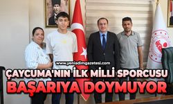 Çaycuma'nın ilk milli sporcusu başarıya doymuyor
