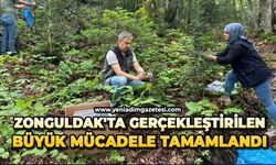 Zonguldak'ta gerçekleştirilen büyük mücadele tamamlandı