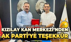 Kızılay Kan Merkezi’nden AK Parti'ye teşekkür