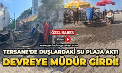 Tersane'de duşlardaki su plaja aktı, devreye müdür girdi!