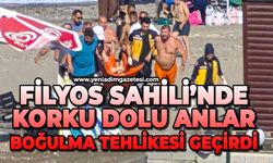 Filyos sahilinde korku dolu anlar: Boğulma tehlikesi geçirdi