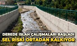 Derede ıslah çalışmaları başladı: Sel riski ortadan kalkıyor