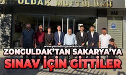 Zonguldak'tan sınav için Sakarya'ya gittiler