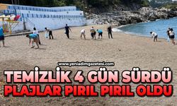 Temizlik 4 gün sürdü: Plajlar pırıl pırıl oldu