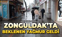 Zonguldak'ta beklenen yağmur sonunda geldi