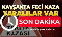 Kavşakta feci kaza: Yaralılar var