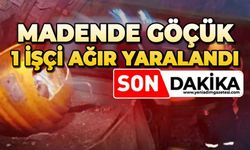 Madende göçük: 1 işçi ağır yaralandı