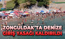 Zonguldak'ta denize giriş yasağı kaldırıldı