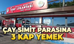 Çay simit parasına 3 kap yemek
