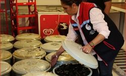 650 kilo kaçak midye ele geçirildi