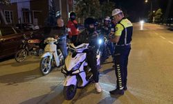 Gece denetiminde motosikletlilere hayati uyarı