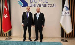 Sağlık Müdürü Yılmaz'dan Rektör Nedim Sözbir'e tebrik