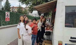 Yeni eğitim yılına tatlı başlangıç: Lokma dağıtıldı