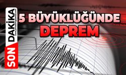 5.0 büyüklüğünde deprem