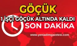 Göçük: 2 işçi kurtarıldı, 1 işçi göçük altında