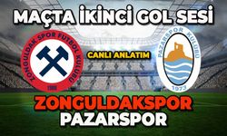 Zonguldakspor-Pazarspor maçında ikinci gol sesi