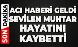 Acı haberi geldi: Sevilen muhtar hayatını kaybetti