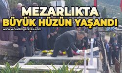 Mezarlıkta büyük hüzün yaşandı