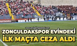 Zonguldakspor evindeki ilk maçta ceza aldı