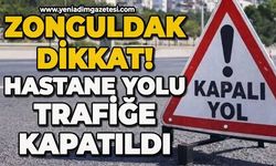 Hastaneye gideceklerin dikkatine: Yol trafiğe kapatıldı