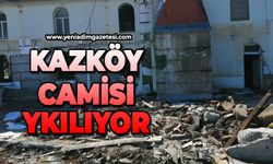 Kazköy Camisi yıkılıyor