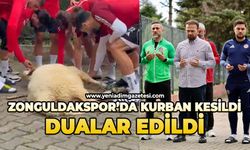 Zonguldakspor’da kurban kesildi, dualar edildi