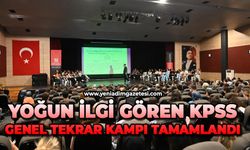 Yoğun ilgi gören KPSS genel tekrar kampı tamamlandı