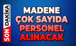 Madene çok sayıda personel alınacak
