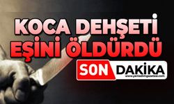 Tartıştığı eşini bıçaklayarak öldürdü