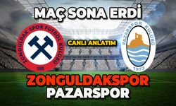 Zonguldakspor-Pazarspor maçı sona erdi