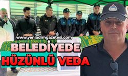 Belediyede hüzünlü veda