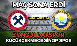 Zonguldakspor-Küçükçekmece Sinop Spor: Maç sona erdi