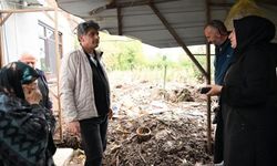 Afetten etkilenen ailelere ziyaret
