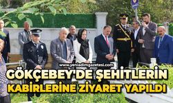 Gökçebey'de Şehitlerin kabirlerine ziyaret yapıldı
