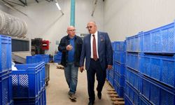 Başkan Arslan, Taşköprü OSB'deki fabrikaları ziyaret etti