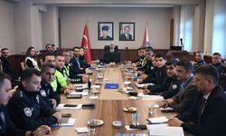 Düzce Emniyetinde güvenlik ve asayiş toplantısı