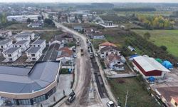 Düzce'de 600 metrelik yol trafiğe kapatıldı