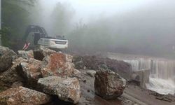 Yağış nedeniyle kapanan yollar açıldı