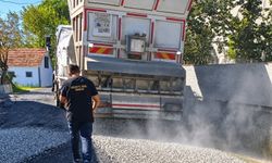 Yaka köyünde soğuk asfalt çalışması tamamlandı