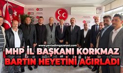 MHP İl Başkanı Korkmaz Bartın heyetini ağırladı