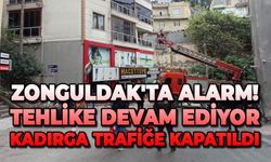 Zonguldak'ta alarm! Tehlike devam ediyor, kadırga trafiğe kapatıldı