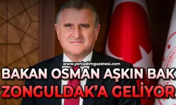 Zonguldak'a Bakan gelecek