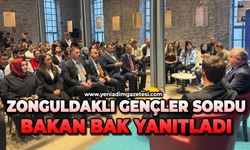 Zonguldaklı gençler sordu, Bakan Bak yanıtladı