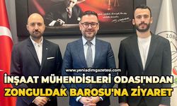 İnşaat Mühendisleri Odası'ndan Zonguldak Barosu'na ziyaret