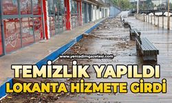 Temizlik yapıldı lokanta hizmete girdi