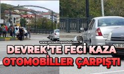 Devrek'te korkunç kaza: İki otomobil çarpıştı