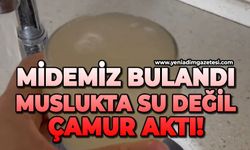 Midemiz bulandı: Muslukta su değil çamur aktı!