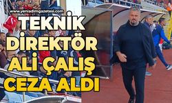 Teknik Direktör Ali Çalış ceza aldı