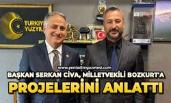 Başkan Serkan Civa, Milletvekili Bozkurt'a projelerini anlattı